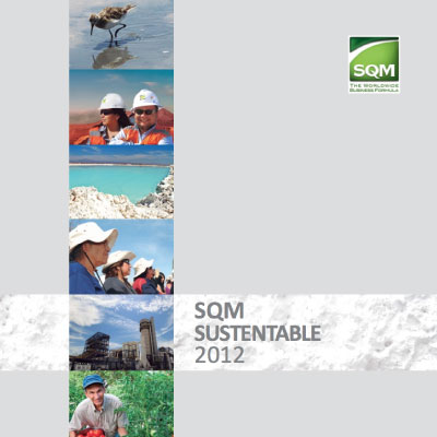 Imagen del reporte que dice SQM Sustentable