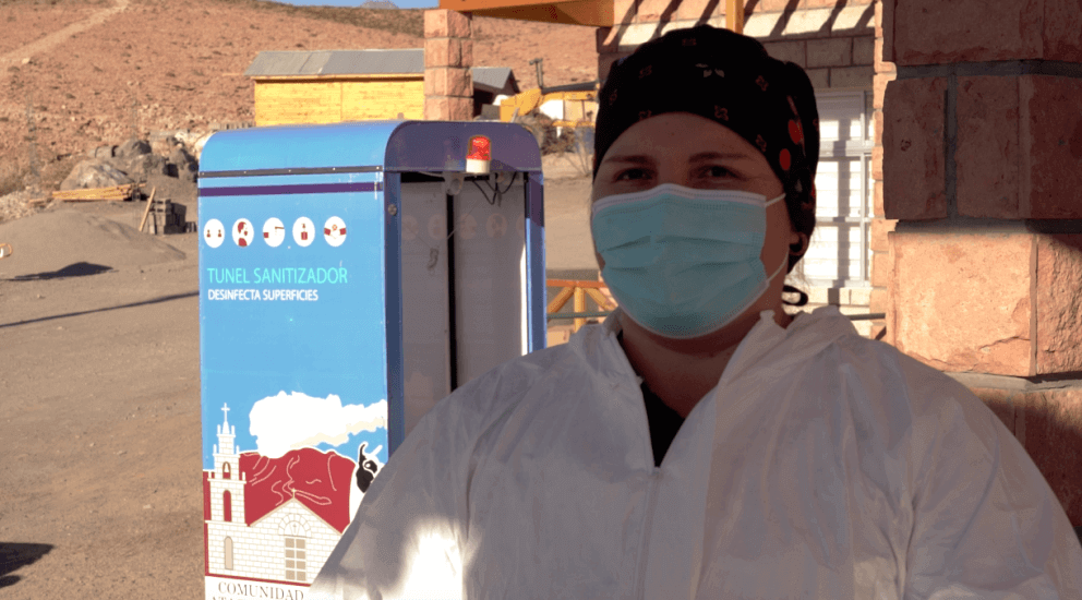 Medizinisches Hilfspersonal im Talabre-Gebiet