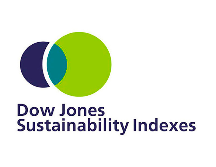 Weißer Hintergrund des Dowjones-Logos