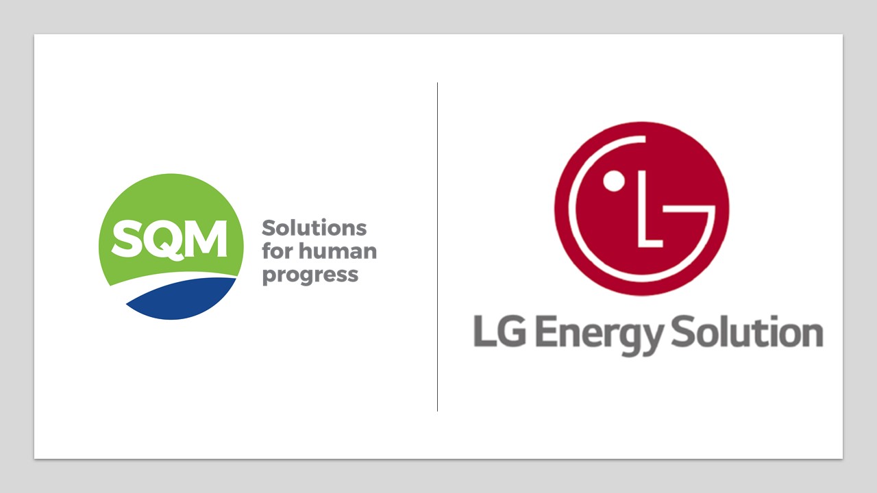 SQM 和 LG 能源解决方案徽标