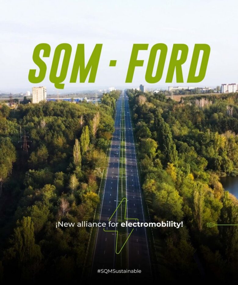 SQM and Ford alliance to manufacture electric cars